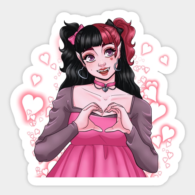 Draculaura Sticker by Jujurujubs